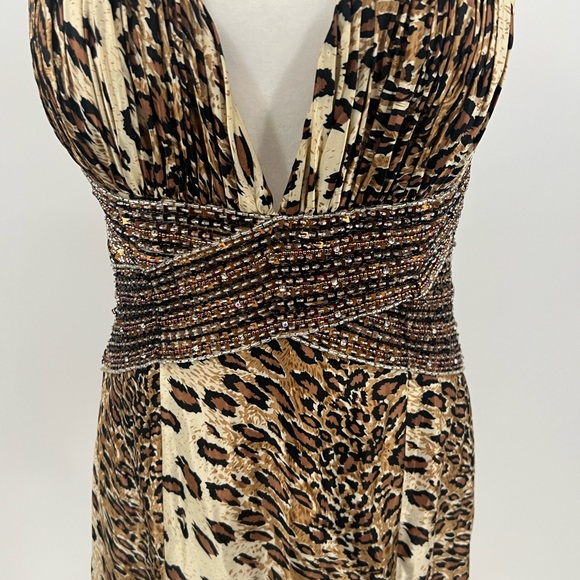 Vintage Partytime 90’s Y2K leopard printed beaded gown - Picture 3 of 14